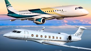 Embraer Lineage 1000 vs Gulfstream G650  FULL COMPARISON [upl. by Ardeid704]