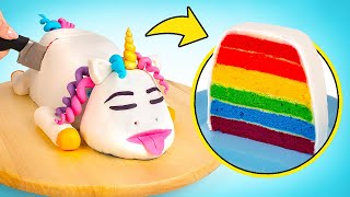 Comment Faire Un Bon Gâteau Licorne Arcenciel 🦄❤️🎂 [upl. by Mercer]