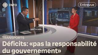 Soustraiter dans le transport collectif la solution pour économiser Entrevue avec la ministre [upl. by Atiuqrehs757]