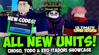 2 Codes All New Units Showcase in UTD Update Choso Todo amp Itadori Evo [upl. by Assilak]