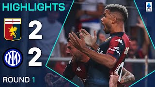 GENOAINTER 22  HIGHLIGHTS  Late Messias equaliser denies Inter winning start  Serie A 202425 [upl. by Nidorf125]