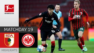 FC Augsburg  Eintracht Frankfurt 11  Highlights  Matchday 19 – Bundesliga 202122 [upl. by Lancelot]