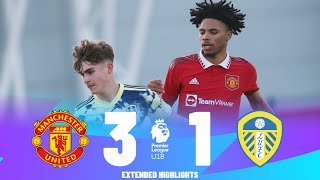 Man United vs Leeds United  Highlights  U18 Premier League 18042023 [upl. by Demetra214]