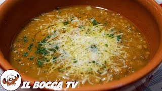 508  Minestrone di zucca e lenticchiesenza usare le cavicchie minestra invernale vegana facile [upl. by Gnap558]