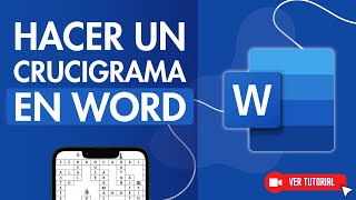 Cómo CREAR un CRUCIGRAMA en WORD de Forma Fácil Tutorial paso a paso 📄 [upl. by Ateuqahs]