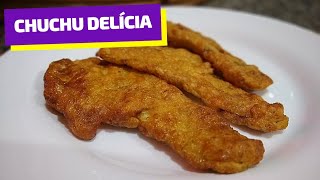 COMO FAZER CHUCHU A MILANESA  fácil e prático [upl. by Yllor524]