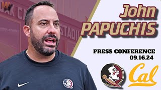 John Papuchis Press Conference  Florida State special teams summary  Cal Week  FSU Football FSU [upl. by Burman]