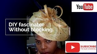 DIY Tutorial video on hat makingDIY fascinator without blocking [upl. by Esenaj]