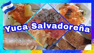 PREPARANDO YUCA CON CHICHARRONES salvadoreña COMO HACER YUCA ELSALVADOR salvadoreños TIPICO DELI [upl. by Eveline]