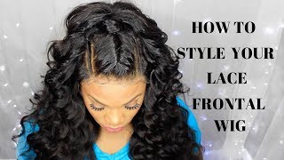 HOW TO STYLE YOUR LACE FRONTAL WIG  INEFFABLE TRESSES  LUXE WAVE [upl. by Piers]