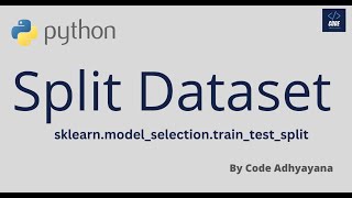 Split Dataset into Train and Test  Python  ML [upl. by Vaules730]