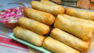 LUMPIANG GULAY WITH VINEGAR DIPPING SAUCE [upl. by Erbua]