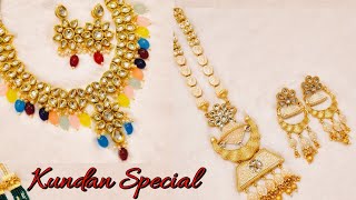 NEW COLLECTION OF KUNDAN JEWELLERY  RAJ JEWELLERS BENTEX [upl. by Egrog702]