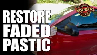 How To Restore Faded Plastic Trim  Mastersons Car Care  Ford Mustang [upl. by Darum824]