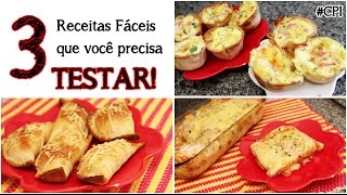 3 receitas Fáceis Práticas e Rápidas que você precisa testar CPI [upl. by Varian]