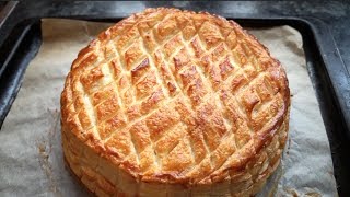 EASY GALETTE DES ROIS Recipe  Sweet Almond Filling  Epiphany Cake [upl. by Norek535]