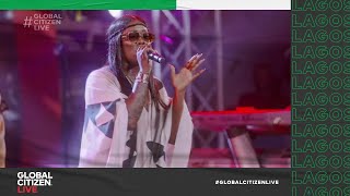 Tiwa Savage Performs quotAttentionquot in Lagos  Global Citizen Live [upl. by Airdnahs826]