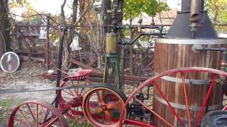 HW Petrie Portable Steam Engine Running Generator [upl. by Schoof]