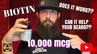 BIOTIN FOR FASTER BEARD GROWTH Does BIOTIN Really Work [upl. by Yves]