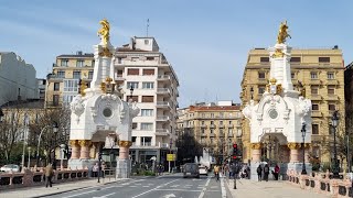 Walking in DonostiaSan Sebastian Spain [upl. by Ahsiled615]