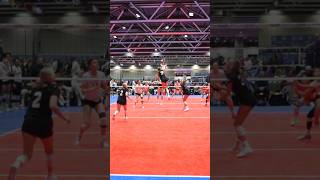 Off one foot for the cross body quick attack by Munciana Triple Crown Volleyball 2024 [upl. by Artenek]