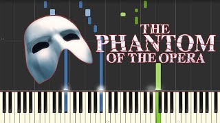 Overture  The Phantom of the Opera Piano Tutorial Synthesia [upl. by Nednal]