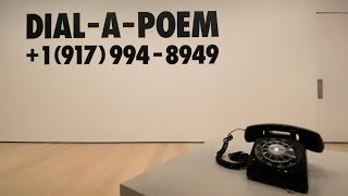 John Giorno  DialAPoem  MoMA [upl. by Ailedua]