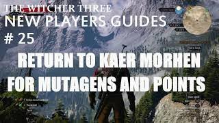 The Witcher 3  New Players Guides  25  Return To Kaer Morhen For Mutagens And Points [upl. by Merrel70]