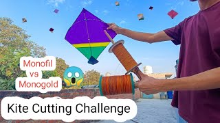 Kite Cutting Challenge  Mono fil vs Monogold which is Best [upl. by Gelasius]