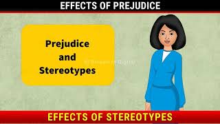 Prejudice and Stereotypes  Effects of Prejudice and Stereotypes  Class 6 Civics [upl. by Aenat]