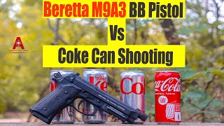 Beretta M9A3 BB Pistol Vs Coke Can Shooting by Airsoft gun india [upl. by Raybin]