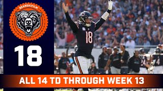 Caleb Williams All 14 TD Highlights  Through week 13  NFL Chicago Bears [upl. by Barbour614]