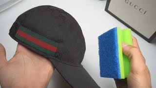 Wie man eine GUCCI CAP ✔️ waschenreinigen kann 😱🤤 [upl. by Coraline]