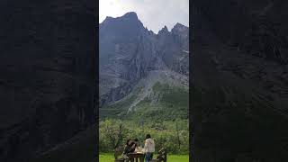 Trollveggen rest stop norway [upl. by Sueaddaht]