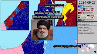 51 War in Lebanon and the Death of Nasrallah New Lebanon map [upl. by Derej]