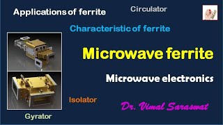 Microwave ferrites  L26  Microwave electronics [upl. by Tomkiel165]