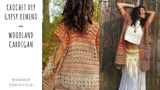 Easy Crochet Sweater Crochet DIY Kimono Crochet Cardigan for beginners 2017 [upl. by Otreblada590]