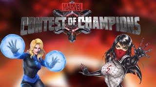 RAID Silk Vs Donna Invisibile Invisible Woman Marvel Contest of Champions  MCOC [upl. by Nyrual870]