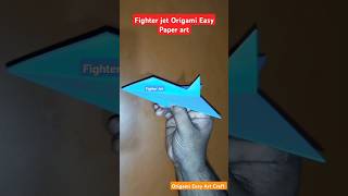 Fighter jet Origami Easy Paper Art shorts [upl. by Alekal]