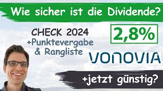 Vonovia Aktienanalyse 2024 Wie sicher ist die Dividende günstig bewertet [upl. by Doralynne]