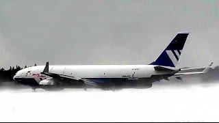 Полет Flight Ильюшин IL96 400Т борт RA96102 blizzard takeoff взлет снежный буран SVO [upl. by Hyozo534]