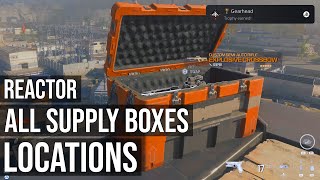 COD MW3  All Supply Box Locations Reactor  All Weapons Items and Field Upgrades Locations [upl. by Alleuol346]