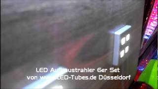 LED Aufbaustrahler SMD weiss Laminat Einbaustrahler 6er Set Möbeleinbau [upl. by Llevra754]