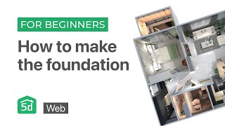 How to make the foundation  WEB platform  Planner 5D tutorial for beginners [upl. by Dnaloy]