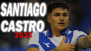 Santiago Castro top goal and skillis HD 2023 [upl. by Ahcilef745]