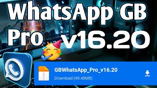 ✅CHEGOU🔥 NOVO WHATSAPP GB Pro v1620 ATUALIZADO COM MELHORIAS DE SUAS FUNÇÕESAlexMods🥳2022 [upl. by Ginni]