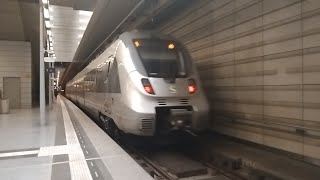 S Bahn Mitteldeutschland Züge im Bahnhof Leipzig Hbf tief [upl. by Aicirtak800]