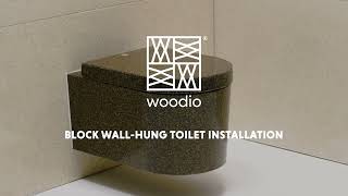 Woodio Block wallhung toilet installation instructions [upl. by Reimer]