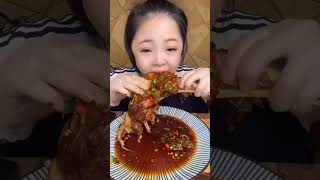 🔥🥓 ASMR MUKBANG Spicy Pork Belly amp Crunchy Bites 매운 삼겹살과 바삭한 소리의 완벽한 조화 🎧😋 ASMR mukbang short [upl. by Holihs]