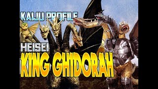 King Ghidorah Heisei  MechaKing Ghidorah｜KAIJU PROFILE 【wikizillaorg】 [upl. by Tullusus]